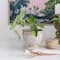 Hello Honey® 8" Round Distressed Terra Cotta Footed Planter